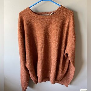 Orvis brand burnt orange mens sweater